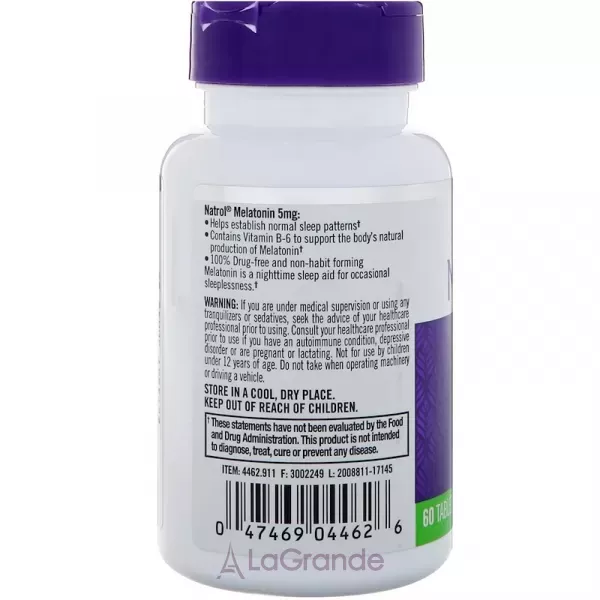 Natrol Melatonin Extra Strength 5 mg ��������� 5 ��