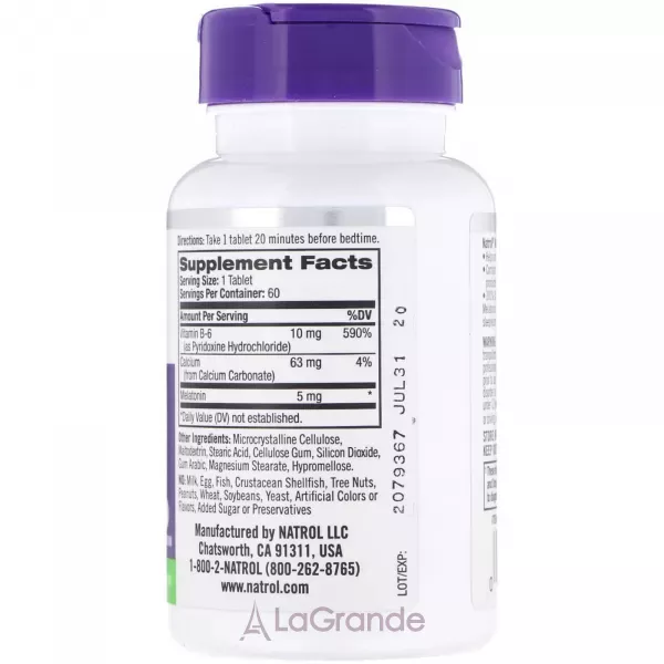 Natrol Melatonin Extra Strength 5 mg ��������� 5 ��