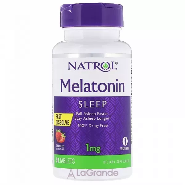 Natrol Melatonin Fast Dissolve 1 mg ��������� �������� ������������� 1 ��, �� ������ ��������