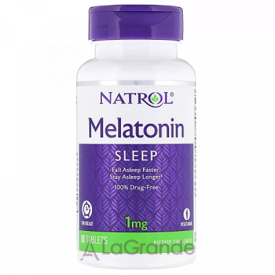 Natrol Melatonin Time Release 1 mg    1 