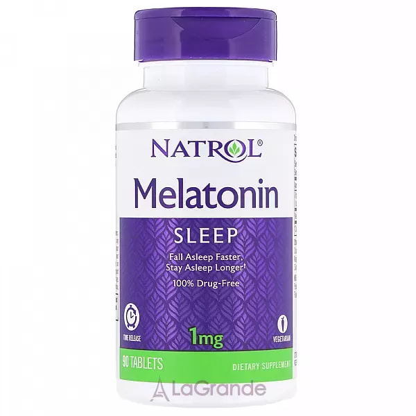 Natrol Melatonin Time Release 1 mg ��������� ������������ ���������� 1 ��