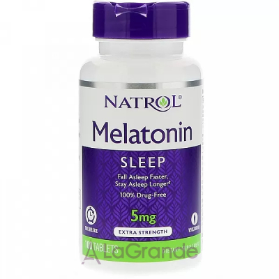 Natrol Melatonin Extra Strength Time Release 5 mg    5 