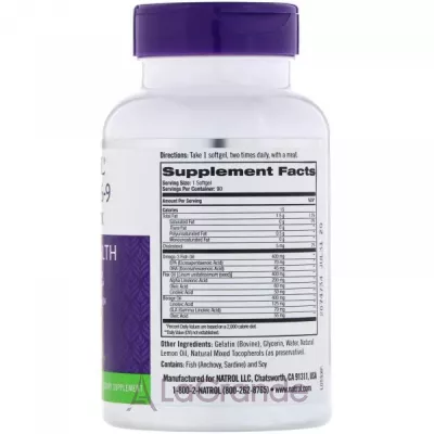 Natrol Omega 3-6-9 Complex 1200 mg   3-6-9 1200 