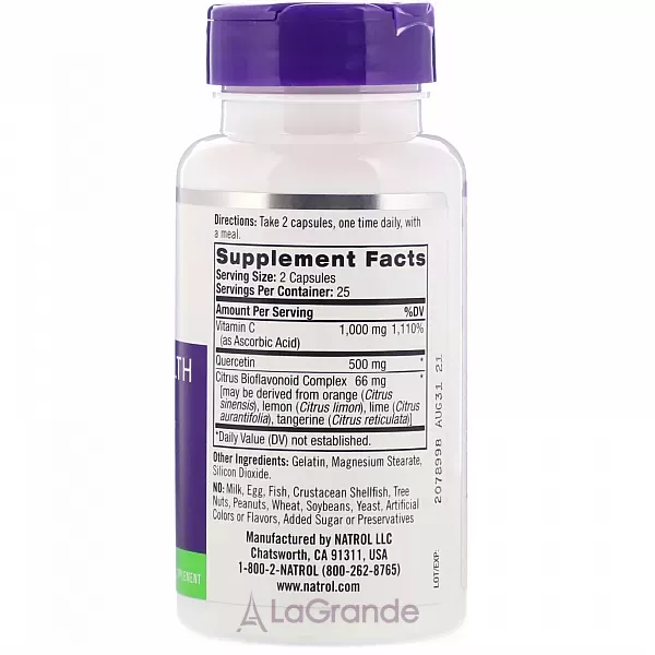 Natrol Quercetin Complex 500 mg ��������� 500 ��