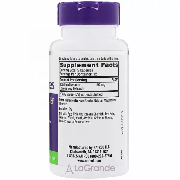 Natrol Soy Isoflavones 50 mg ��� ���������� 50 ��