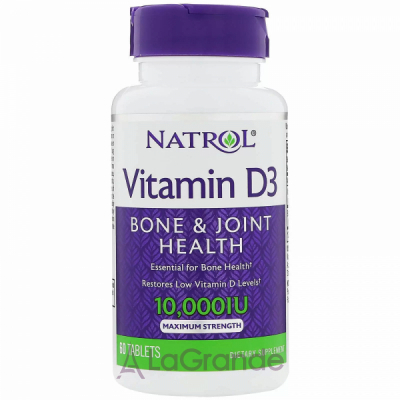 Natrol Vitamin D3 10000 IU ³ D3 10000 