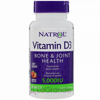 Natrol Vitamin D3 5000 IU ³ D3 5000 ,   