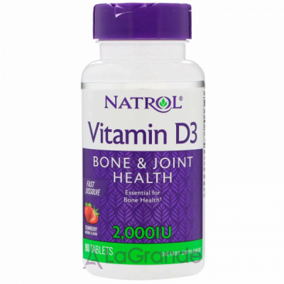 Natrol Vitamin D3 2000 IU ³ D3 2000 ,   