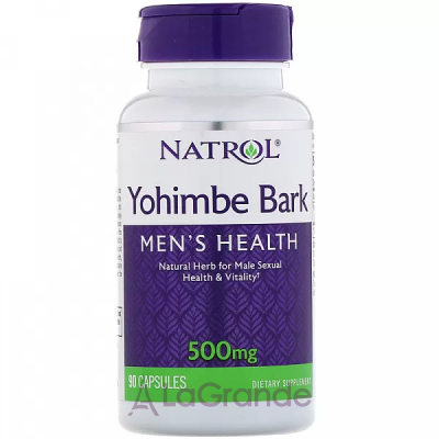 Natrol Yohimbe Bark 500 mg  500 