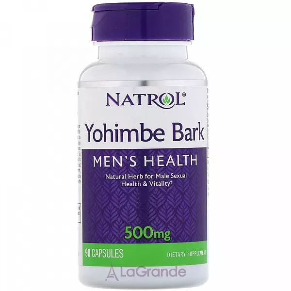 Natrol Yohimbe Bark 500 mg ������� 500 ��
