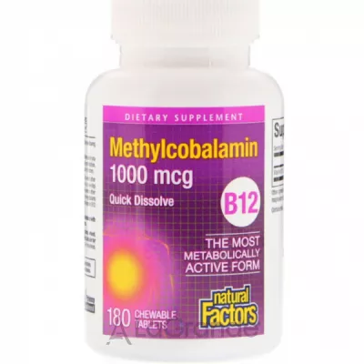 Natural Factors Methylcobalamin B12 1000 mcg  B12 1000 