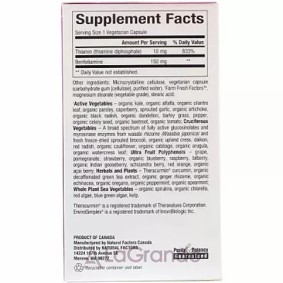 Natural Benfotiamine 150 mg  150 