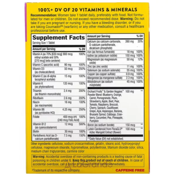 Nature's Way Alive! Women's Energy Complete Multivitamin �������������� ��� ������ � ���������