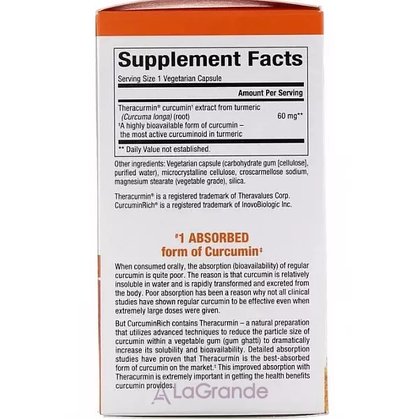 Natural Factors Double Strength Theracurmin ������� ������� ����