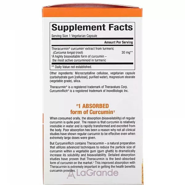 Natural Factors Theracurmin �������� 30 ��