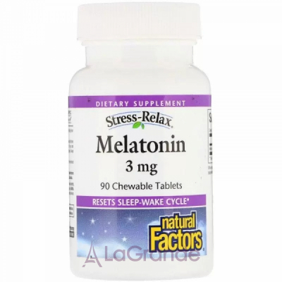 Natural Factors Melatonin 3 mg  3 