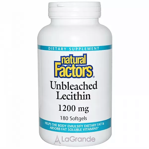 Natural Factors Unbleached Lecithin 1200 mg ������������ ������� 1200 ��