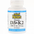 Natural Factors Vitamin D3 & K2 60pcs