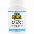 Natural Factors Vitamin D3 & K2 ³ D3  K2 1000 /120 