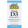 Natural Factors Vitamin D3 Drops 400 IU  D3   400 ME, 