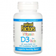 Natural Factors Vitamin D3 400 IU, Strawberry Flavor 100pcs