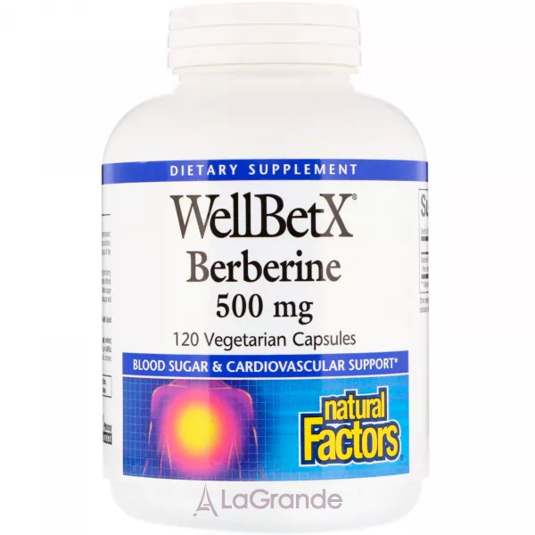 Natural Factors WellBetX Berberine 500 mg �������� 500 ��