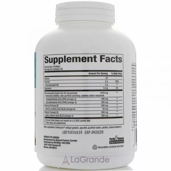 Natural Factors WomenSense RxOmega-3 �����-3, ������� ��� ����