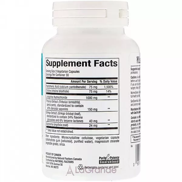 Natural Factors WomenSense SexEssentials Healthy Libido Formula ������������� ������'� ���� ˳��� �������