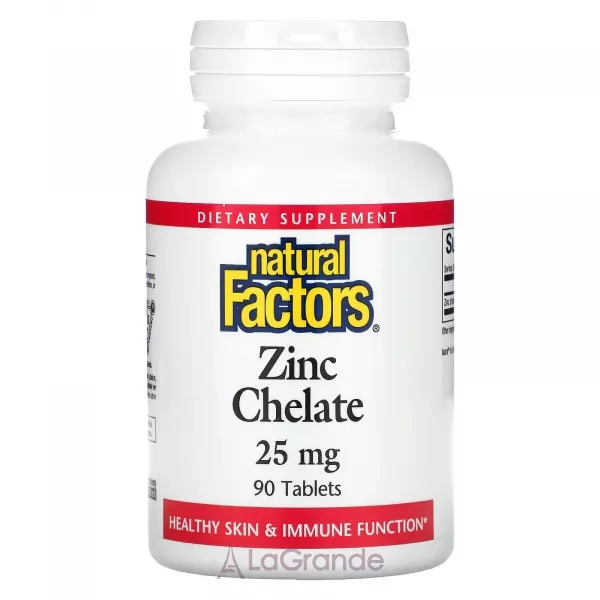 Natural Factors Zinc Chelate 25 mg �������� ���� 25 ��