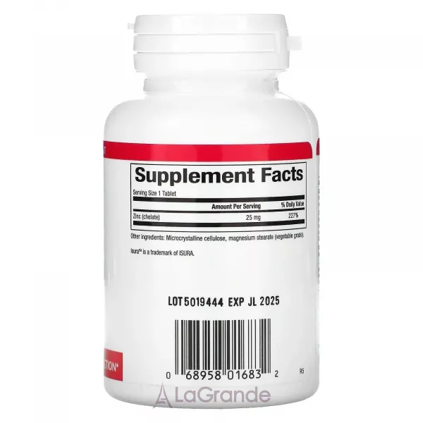Natural Factors Zinc Chelate 25 mg �������� ���� 25 ��