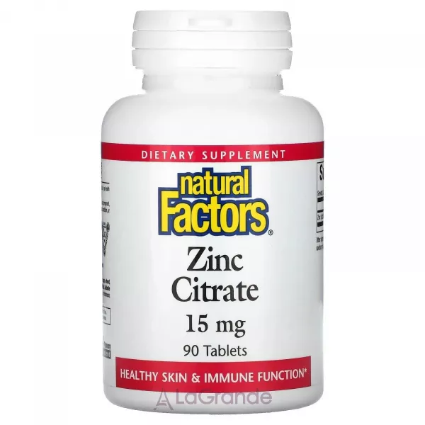 Natural Factors Zinc Citrate 15 mg ������ ����� 15 ��