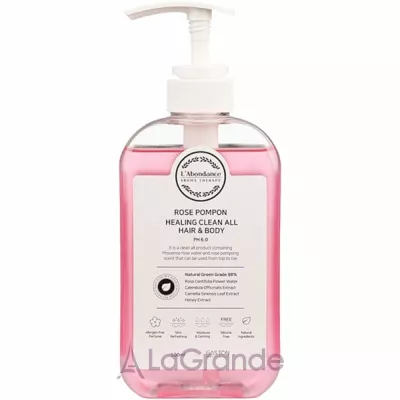 Gaston Rose Pompon Healing Clean All Hair And Body      