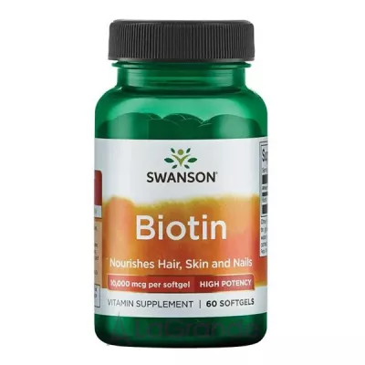 Swanson Biotin High Potency 10,000 mcg ĳ  