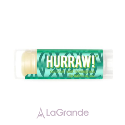 Hurraw!  Pitta Lip Balm (Coconut, mint, lemongrass)    //