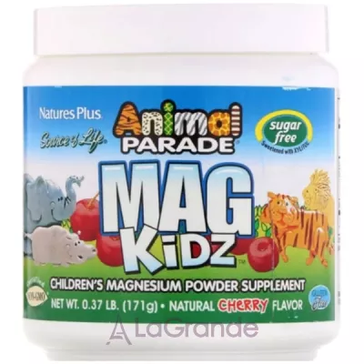 Natures Plus Animal Parade Mag Kidz Children's Magnesium Natural Cherry Flavor ̳        