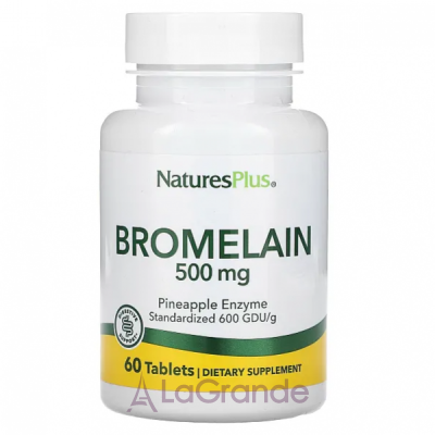 NaturesPlus Bromelain 500 mg   500   