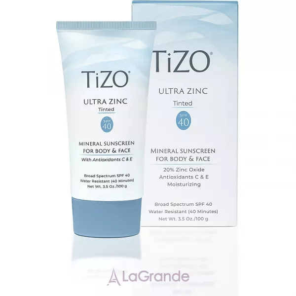 TiZO Ultra Zinc Body & Face Tinted SPF 40 ���� ��� ���� � ���� �����������, �������������� c ��������