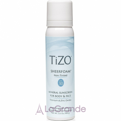 TiZO SheerFoam Body & Face Non-Tinted SPF 30 ϳ        