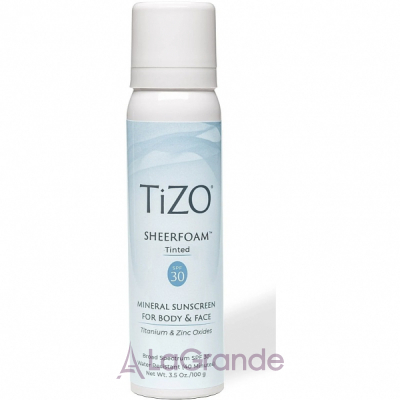 TiZO SheerFoam Body & Face Tinted SPF 30 ϳ        