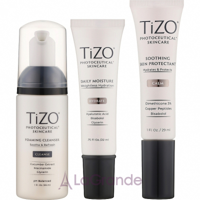 TiZO Post Procedure Skin Recovery Kit  (foam/29ml + cr/30g + serum/29ml)