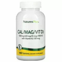 NaturesPlus Cal/Mag/Vit D3 with Vitamin K2 �������, ������ � ������� D3 � K2 � ���������
