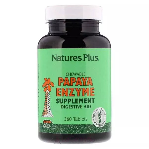 Natures Plus Chewable Papaya Enzyme Supplement ������ �������� ����� � ��������� ���������