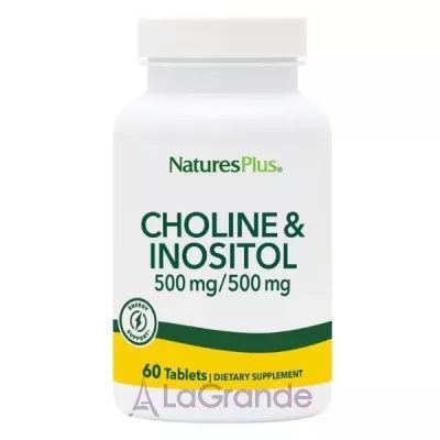 NaturesPlus Choline & Inositol 500/500 mg    500/500   