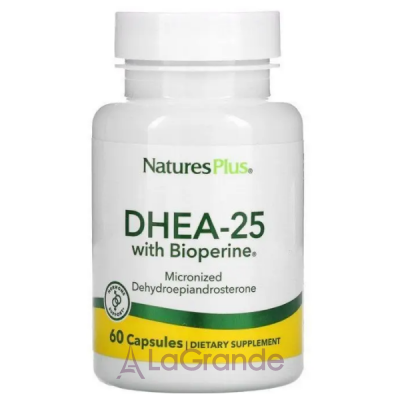 NaturesPlus DHEA-25 With Bioperine -25    