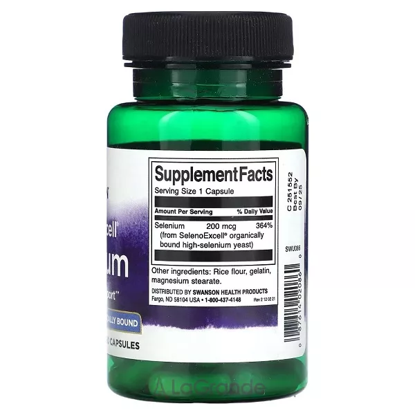 Swanson Chelated Selenium Complex 200 mcg ����� �������� ��������