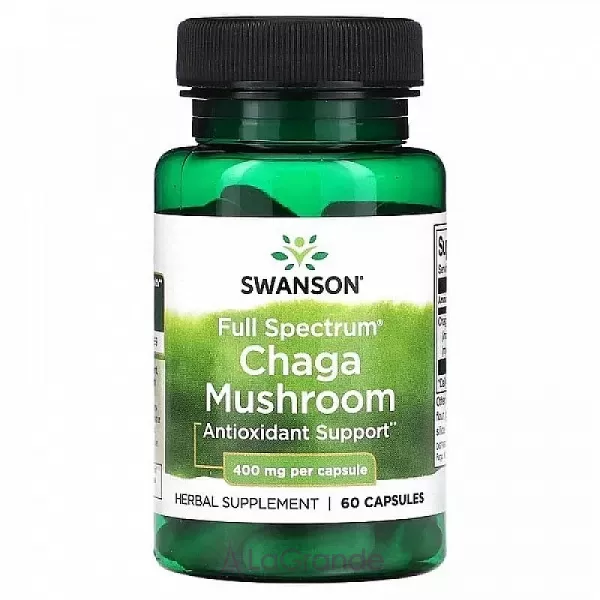 Swanson Full Spectrum Chaga Mushroom 400 mg ĳ������ ������� 