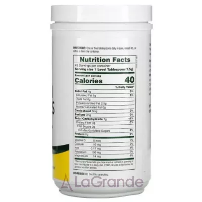 NaturesPlus Lecithin Granules Natural Soya     