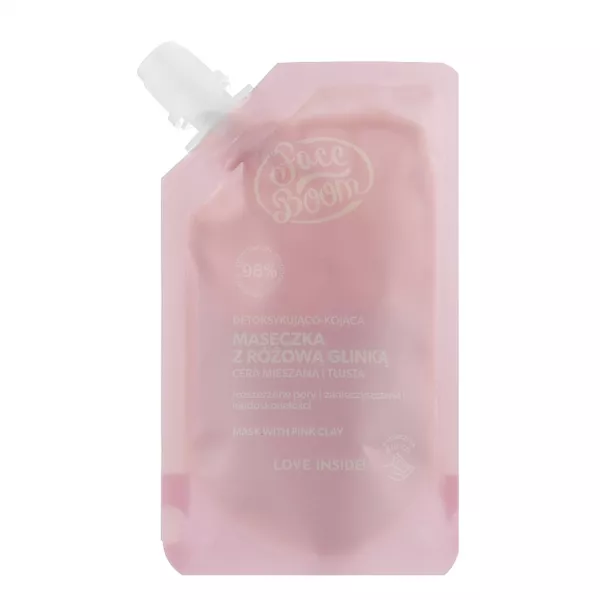 Face Boom Mask With Pink Clay ������������� �����-������ ��� ���� � ������� ������