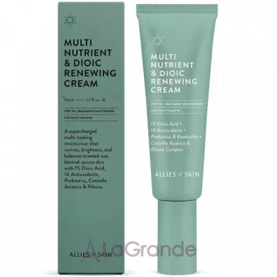 Allies of Skin Multi Nutrient & Dioic Renewing Cream    