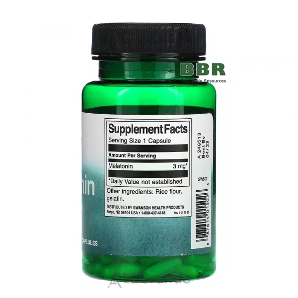 Swanson Melatonin 3 mg ����������� ������� 